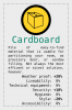 Cardboard item